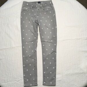Gap Regular Stretch Jegging Grey White Polka Dots